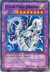 Cyber Twin Dragon - CRV-EN035 - Super Rare - 1st Edition