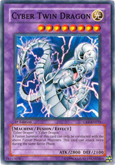 Cyber Twin Dragon - CRV-EN035 - Super Rare - 1st Edition