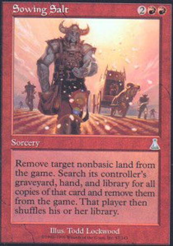 mtg salty cards magic 1x Sowing Salt Urza's Destiny Light Play, English A Visual Guide to Commander's