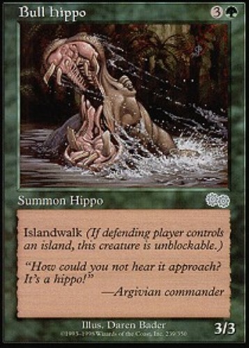 MTG magic cards 2x Bull Hippo Urza's Saga Light Play, English | eBay