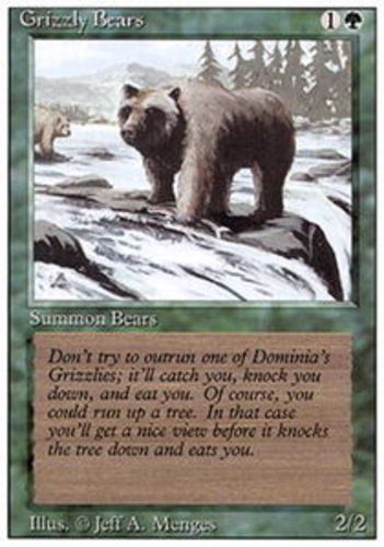 MTG - Grizzly Bears - 3rd Edition (Revised) - NM, English Magic