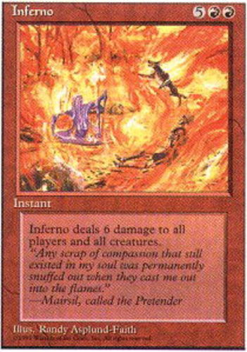 MTG - Inferno - 4th Edition - MP, English Magic FLAT RATE SHIP | eBay
