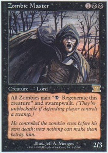 MTG magic cards 1x Zombie Master 6th Edition Light Play