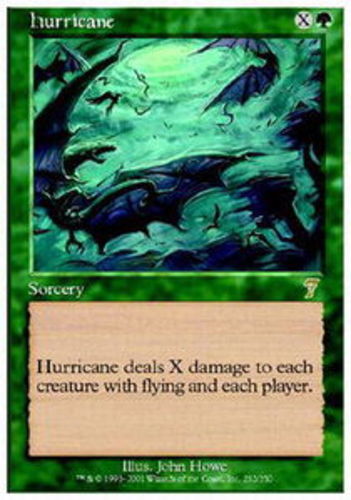 Hurricane ~ Lightly Played 7th Edition Seventh MTG Magic