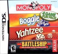 Monopoly / Boggle / Yahtzee / Battleship