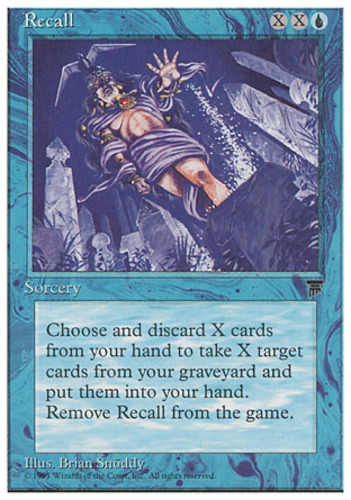 MTG magic cards 1x Recall Chronicles NM-Mint, English | eBay MTG magic cards 1x Recall Chronicles NM-Mint, English | eBay