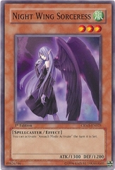 Night Wing Sorceress - CRMS-EN025 - Common - 1st Edition