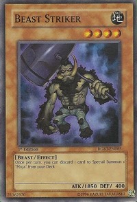 Beast Striker - RGBT-EN085 - Super Rare - 1st Edition