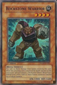 Rockstone Warrior - RGBT-EN001 - Super Rare - 1st Edition