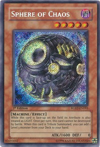 Sphere of Chaos - RGBT-EN093 - Secret Rare - 1st Edition