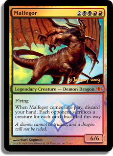 Malfegor - Foil - Prerelease Promo