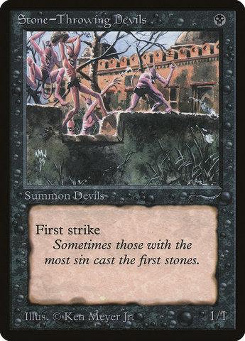 MTG magic the gathering Stone-Throwing Devils outlet