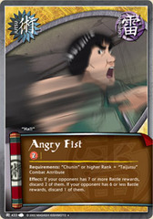 Angry Fist - J-433 - Uncommon - 1st Edition