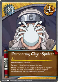 Detonating Clay Spider - J-405 - Uncommon - 1st Edition