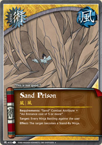 Sand Prison - J-415 - Uncommon - 1st Edition
