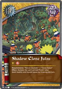 Shadow Clone Jutsu - J-436 - Rare - 1st Edition