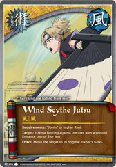 Wind Scythe Jutsu - J-394 - Rare - 1st Edition