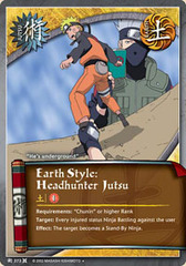 Earth Style: Headhunter Jutsu - J-373 - Uncommon - 1st Edition