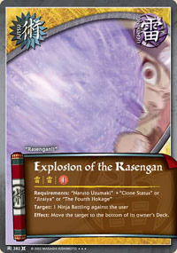 Explosion of the Rasengan - J-382 - Super Rare - 1st Edition - Foil