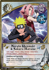 Naruto Uzumaki & Sakura Haruno - N-441 - Super Rare - 1st Edition - Foil