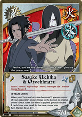 Sasuke Uchiha & Orochimaru - N-414 - Super Rare - 1st Edition - Foil