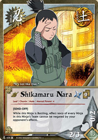 Shikamaru Nara - N-420 - Uncommon - 1st Edition