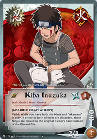 Kiba Inuzuka - N-275 - Uncommon - 1st Edition