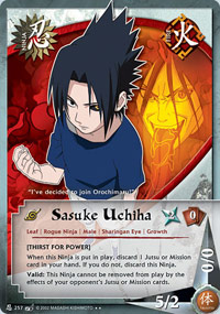 Sasuke Uchiha - N-257 - Rare - 1st Edition