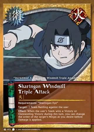 Sharingan Windmill Triple Attack - J-072 - Common - 1st Edition