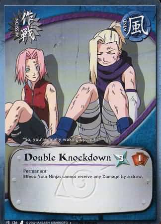 Double Knockdown - M-126 - Uncommon - 1st Edition