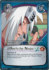 3 Don'ts for Ninjas - M-187 - Common - 1st Edition