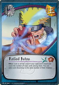 Failed Jutsu - M-207 - Starter Deck - 1st Edition