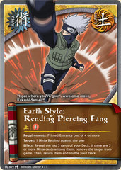 Earth Style: Rending Piercing Fang - J-519 - Super Rare - 1st Edition - Foil