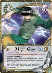 Might Guy - N-640 - Super Rare - 1st Edition - Foil