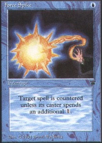 spike mtg card MtG Legends Common Force Spike [Lightly Played]