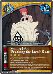 Sealing Jutsu: Breaking the Lion's Roar - J-502 - Super Rare - 1st Edition - Foil