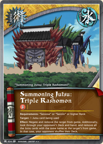 ワンピなど最旬ア！ Summoning Jutsu: Triple Rashomon - J-524 - Rare - 1st その他