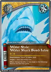 Water Style: Water Shark Bomb Jutsu - J-500 - Super Rare - 1st Edition - Foil