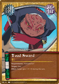 Toad Sword - J-164 - Uncommon - 1st Edition