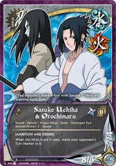 Sasuke Uchiha & Orochimaru - N-550 - Super Rare - 1st Edition - Foil