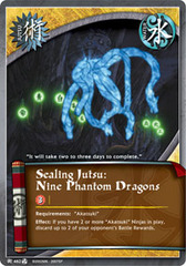 Sealing Jutsu: Nine Phantom Dragons - J-462 - Common - 1st Edition