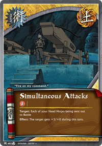 Simultaneous Attacks - J-463 - Uncommon - 1st Edition