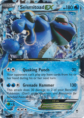 Seismitoad-EX - 20/111 - XY Furious Fists Holo Rare ex