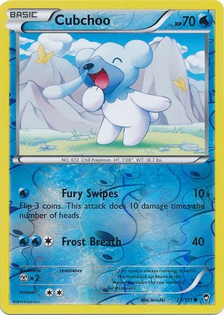 Cubchoo - 21/111 - Common - Reverse Holo