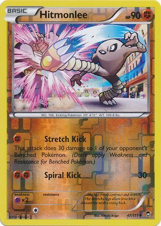 Hitmonlee - 47/111 - Uncommon - Reverse Holo