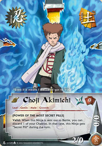 Choji Akimichi - N-US120 - Common - 1st Edition