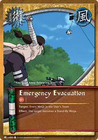 Emergency Evacuation - J-US085 - Uncommon - 1st Edition