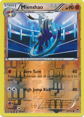 Mienshao - 57/111 - Uncommon - Reverse Holo