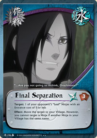 Final Separation - M-296 - Rare - 1st Edition