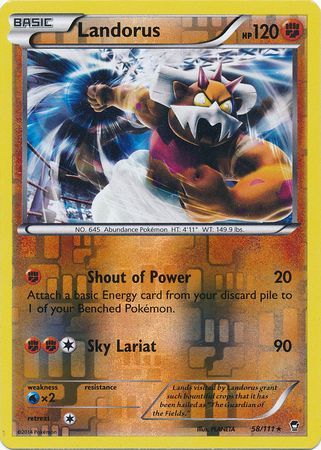 Landorus - 58/111 - Rare - Reverse Holo